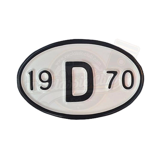 1970 vintage style decorative metal license plate 19d70 25 3039