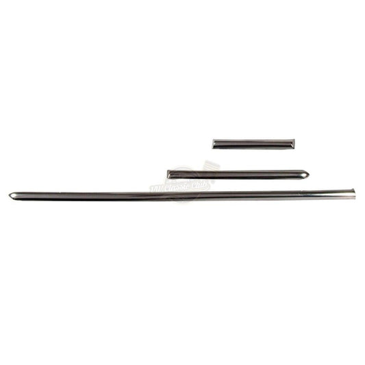 3 piece chrome front trim set for vw beetle 1100 1200 1955 1967 4 4006