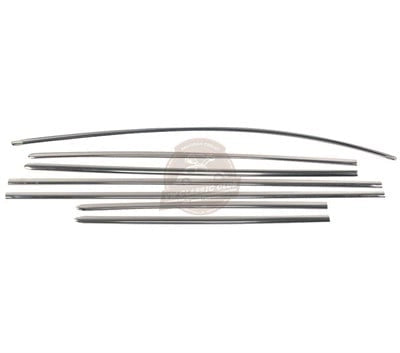 7 piece thick beltline trim set for vw beetle 1100 1200 1965 1966 25 2741