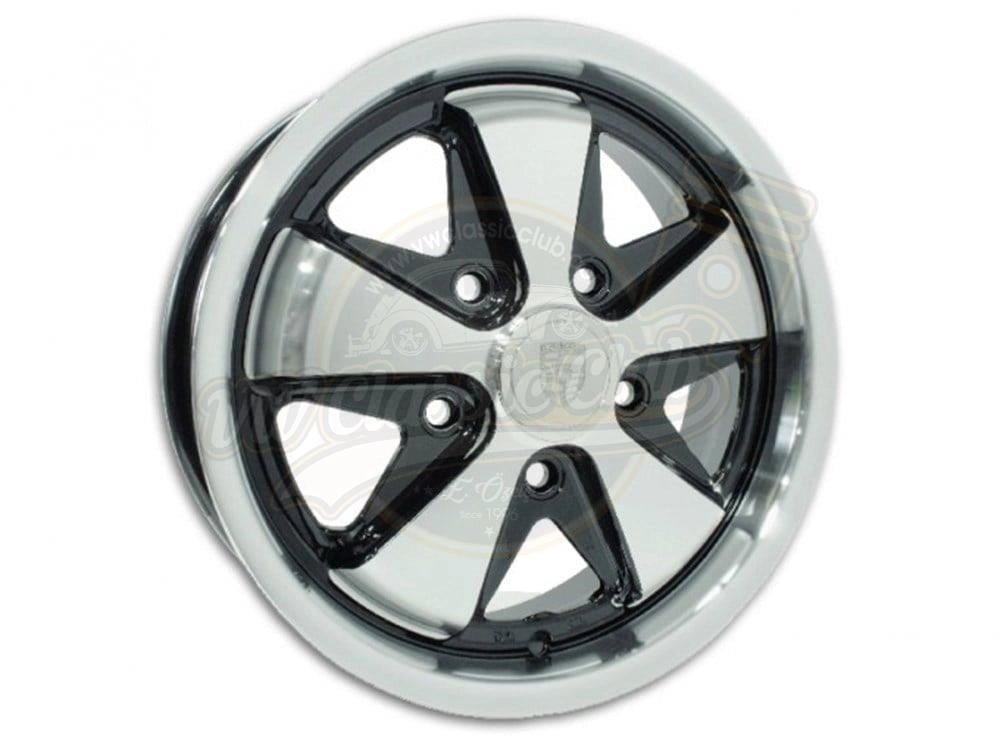 911 fuchs style alloy wheel set chrome black 5x130 for beetle karmann type 3 7 7