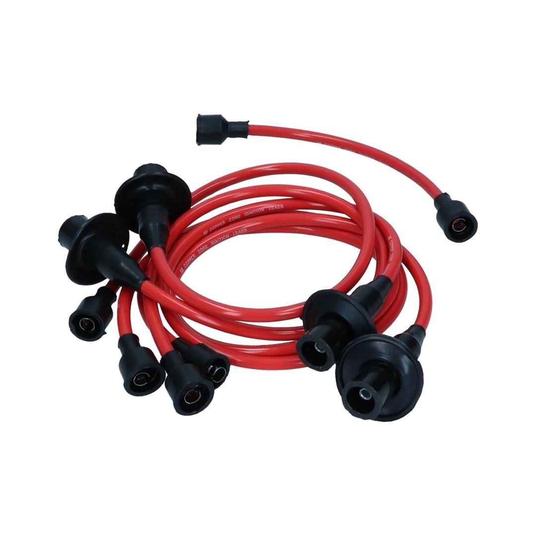 bbt red ignition spark plug wire set for classic vw beetle t1 t2 6 6429