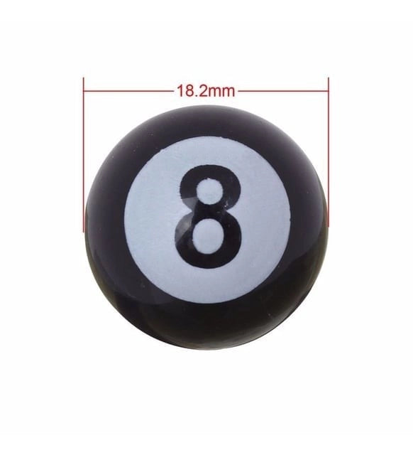 billiard ball 8 ball tire valve caps set of 4 for classic vw 7 7010 s 6836
