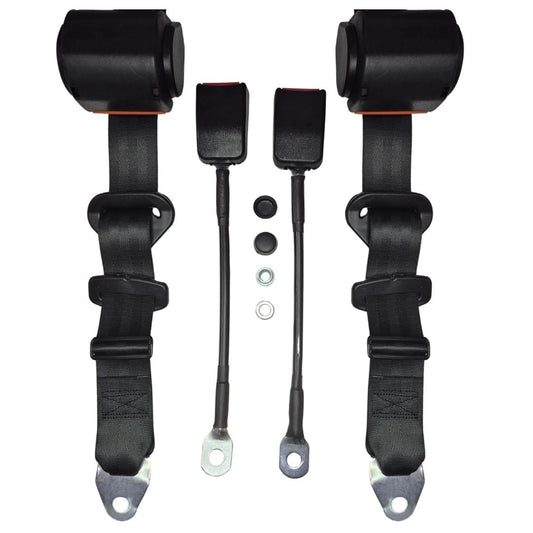 black 3 point automatic seat belt set for classic vw beetle t1 t2 karmann 4 4190