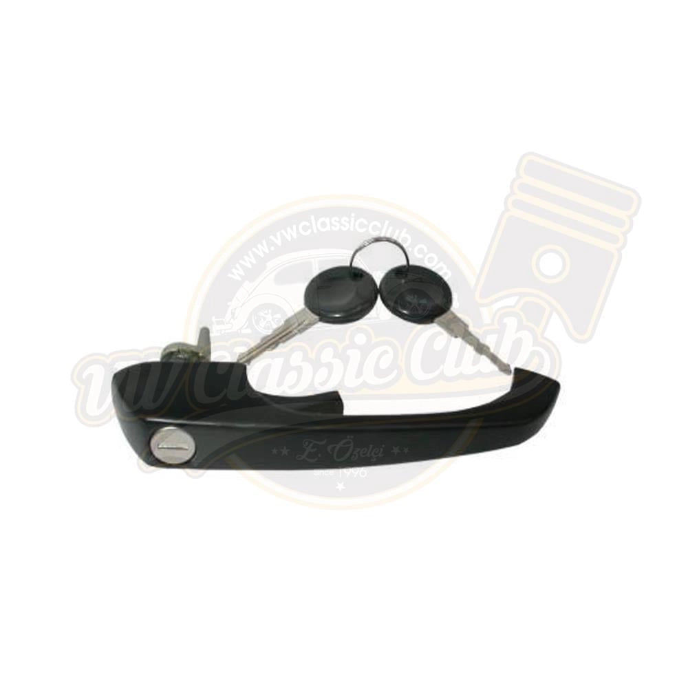black exterior door handle for vw t2 bus 1968 1979 55 5724 s 6855