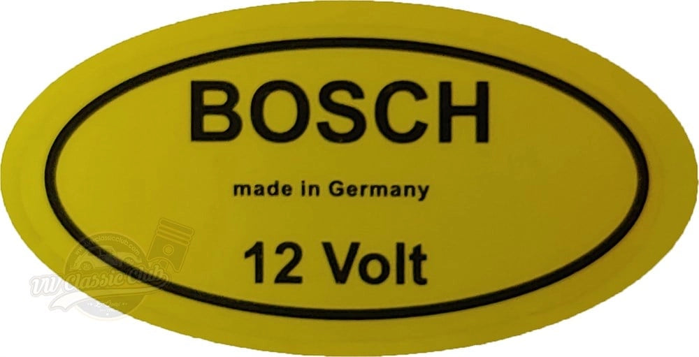 bosch 12 volt decal for vw beetle t1 t2 1955 1979 2 2066