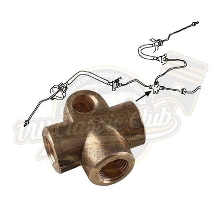 brake line distributor block for vw beetle t1 t2 1100 1303 35 3787