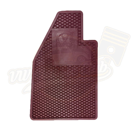 burgundy floor mat set with logo for vw beetle 1100 1303 1960 1979 4 4700