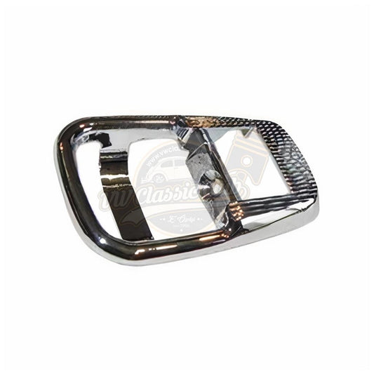 chrome inner door handle escutcheon for vw t2 beetle karmann ghia 55 5864 s 6749