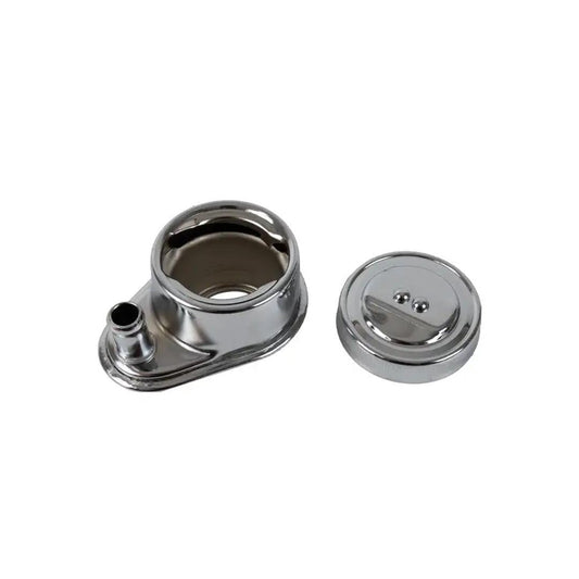 chrome oil filler neck for vw beetle t1 t2 and karmann ghia 3 3126 s 7426