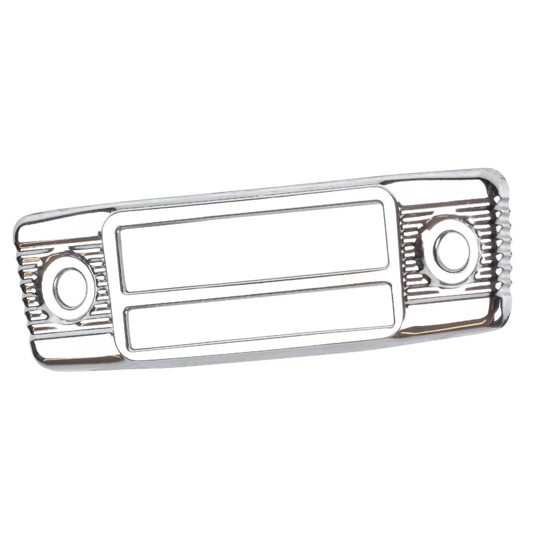 chrome radio bezel for vw beetle and karmann ghia 55 5801