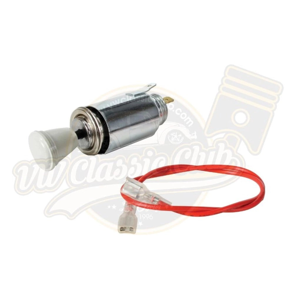 classic vw beetle complete grey cigarette lighter 12v 1955 1979 3 3319 f d