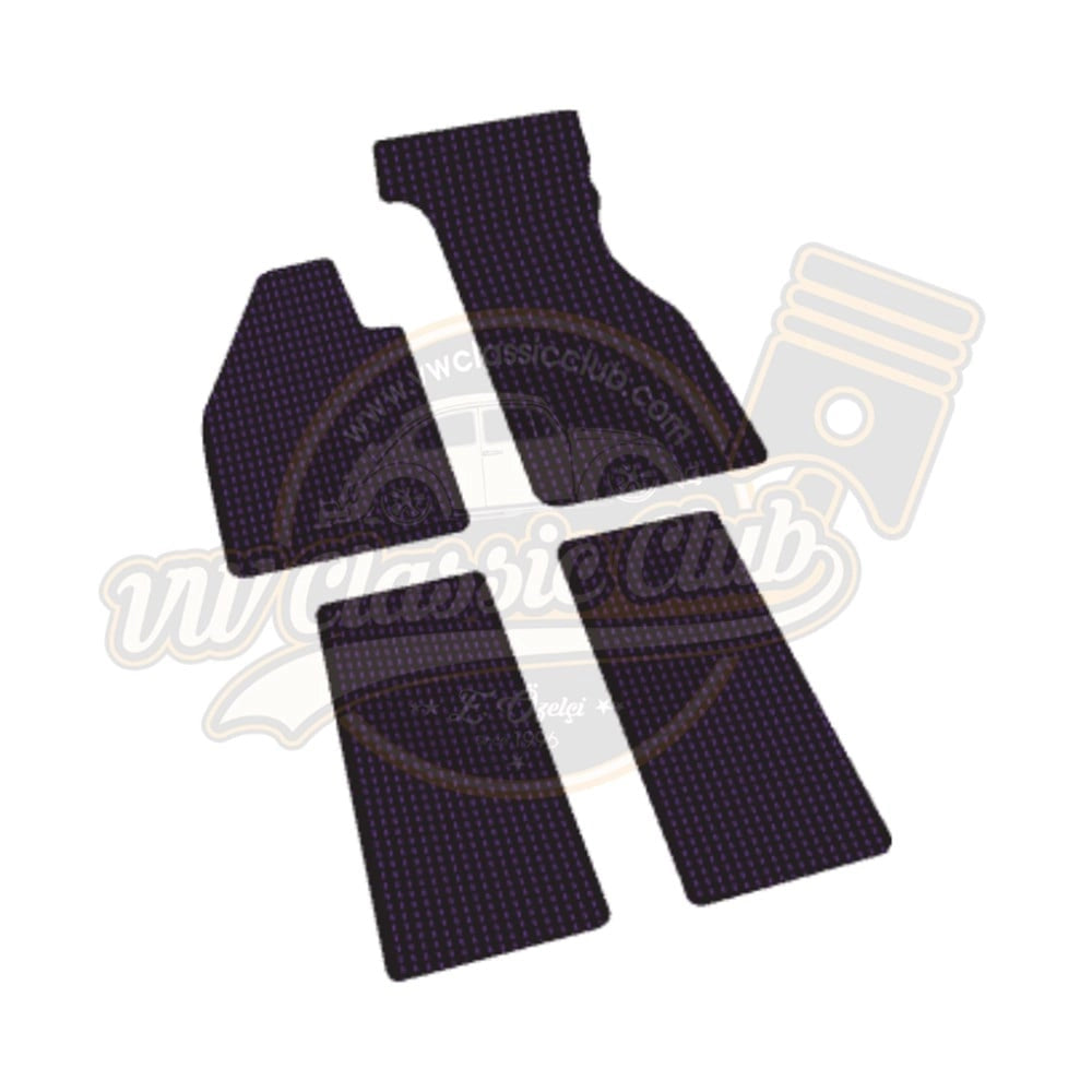 coco floor mat set blue black for vw beetle 1100 1302 4 4220