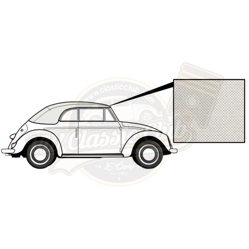 convertible soft top roof white for vw beetle 1200 1300 1302 1966 1972 5 5096