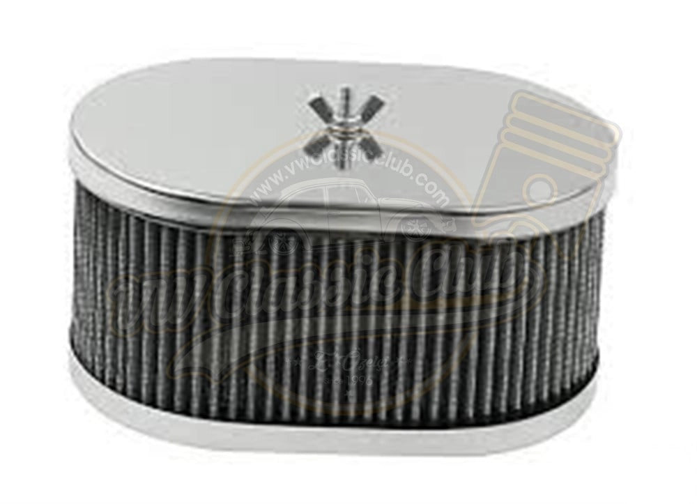 empi chrome oval air filter for weber 40 44 48 carburetors vw t1 t2 karmann 6 62