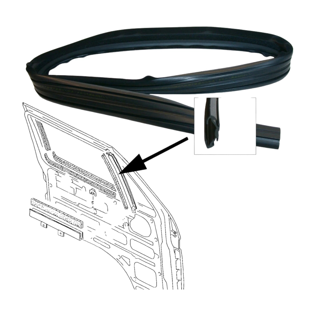 front quarter light seal for vw t3 transporter 1979 1992 25 3138 q 2235