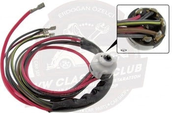 ignition switch connector with wiring for vw beetle super beetle and t2 3 3083