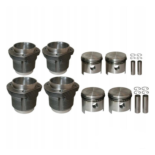 jopex piston cylinder kit 85 5mm 1600cc for vw t2 karmann ghia beetle 6 6227