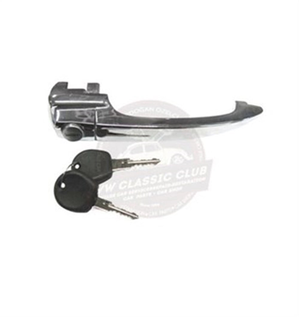 left exterior door handle with key for vw beetle 1100 1200 1955 1966 55 5598