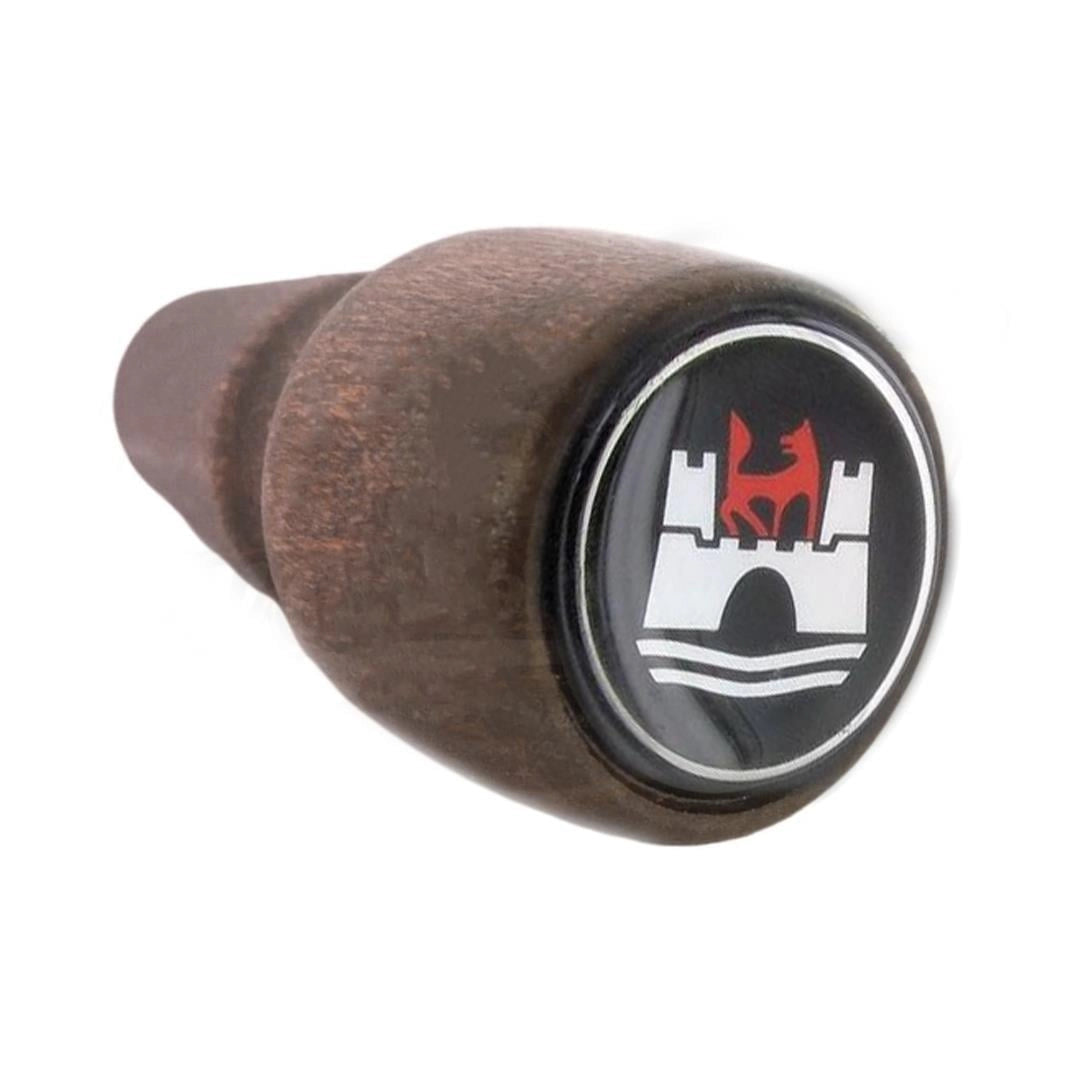 mahogany look gear shift knob with emblem for vw beetle t2 karmann ghia 4 4789