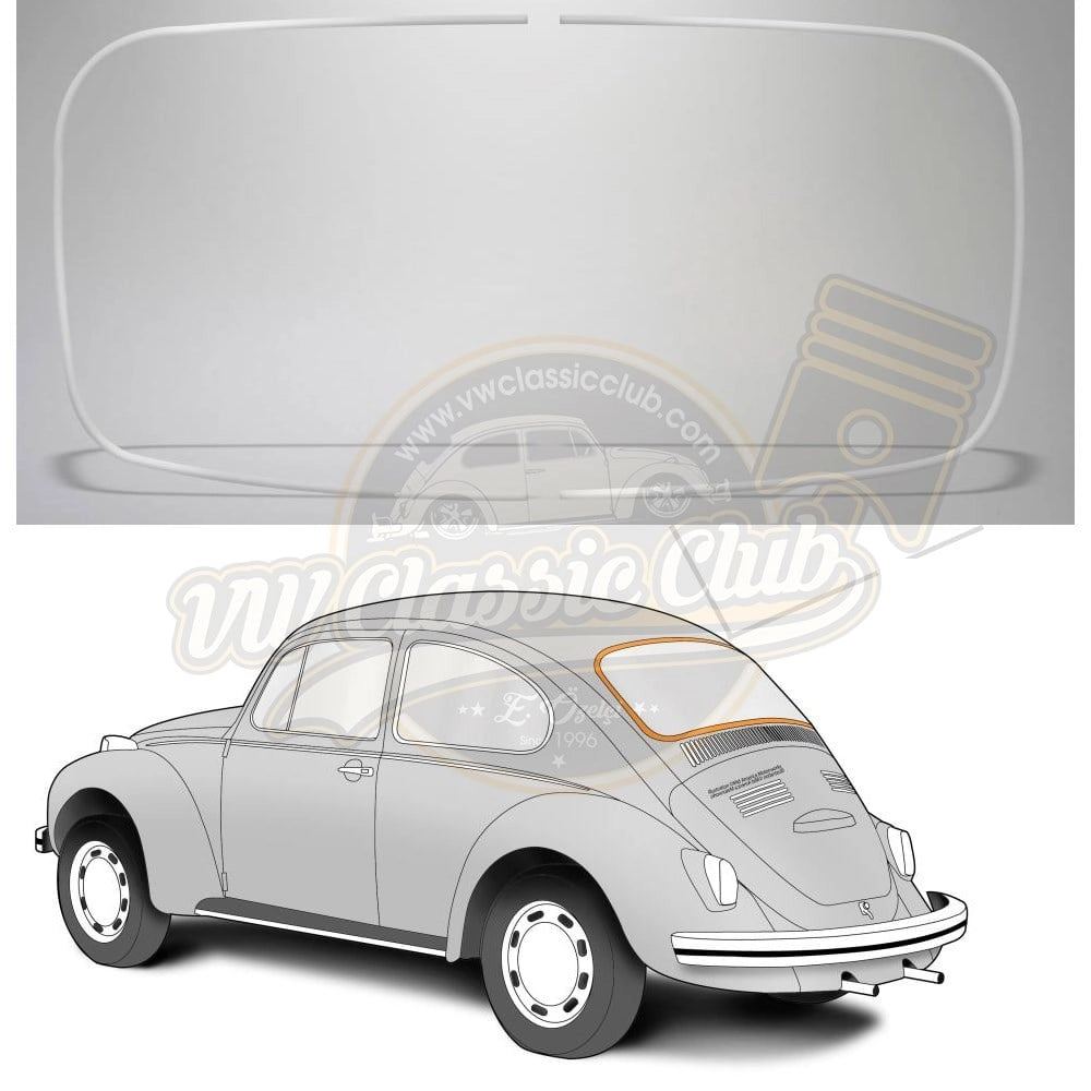 rear window chrome trim for vw beetle 1200 1300 1965 1971 25 2958