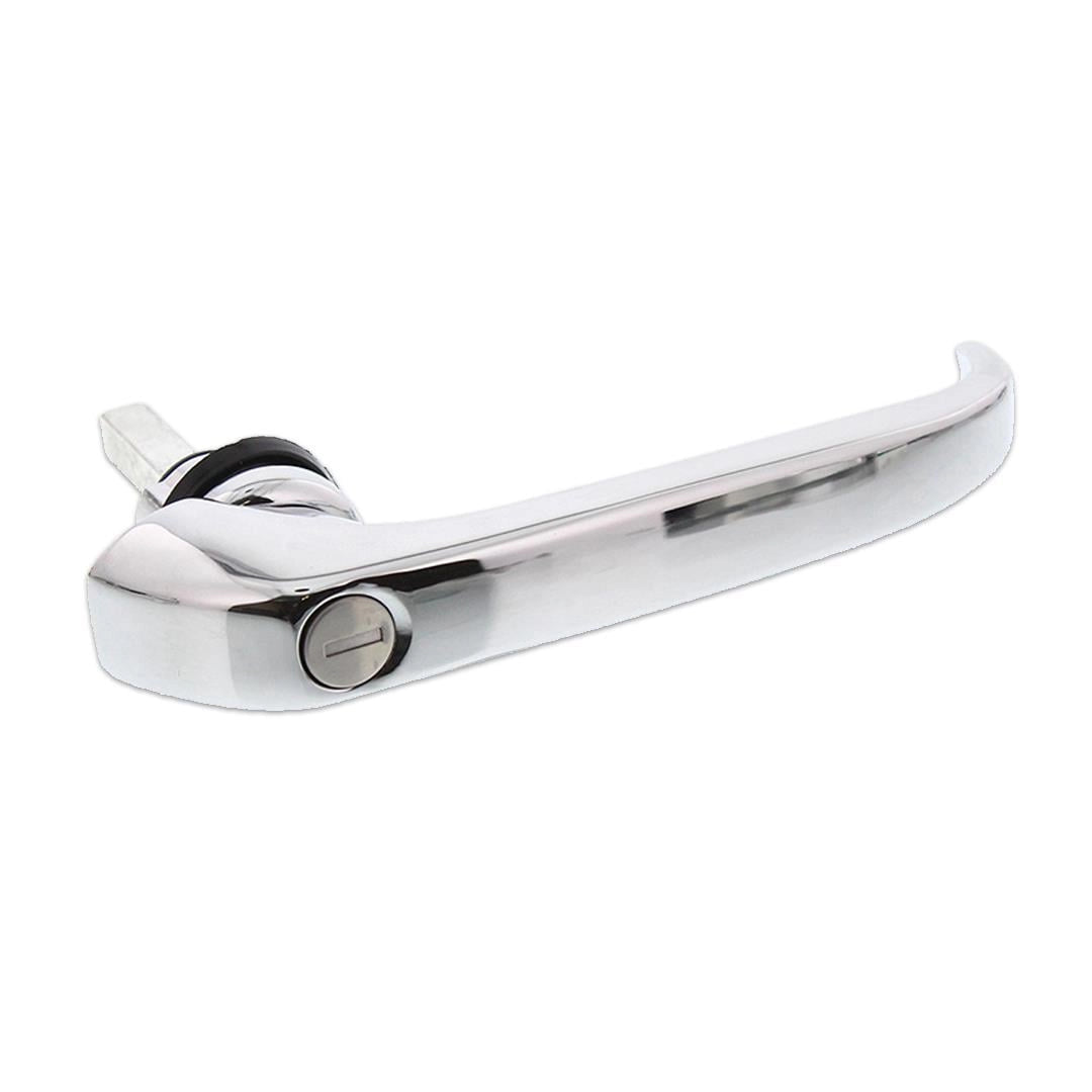 sliding door handle right with key chrome for vw t2 1968 1973 55 5541 s 6916