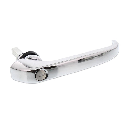 sliding door handle right with key chrome for vw t2 1968 1973 55 5541 s 6916