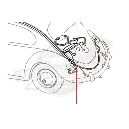 taillight and front turn signal gasket for vw beetle t1 and t2 transporter 3 351
