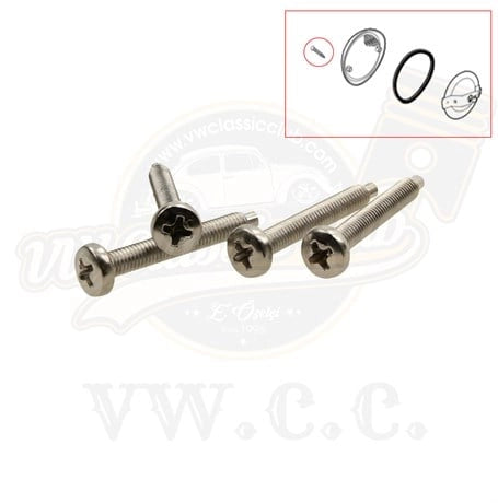 turn signal lens screws set 4 pieces for vw t1 1962 1971 3 3465