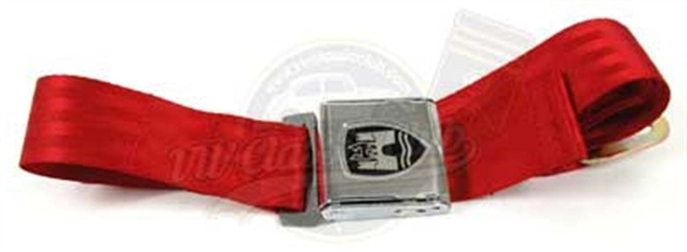 universal 2 point lap seat belt red classic volkswagen interior 4 4862 f d