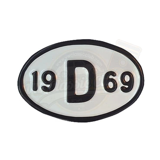 vintage 1969 era decorative metal license plate vw classic accessories 25 3038