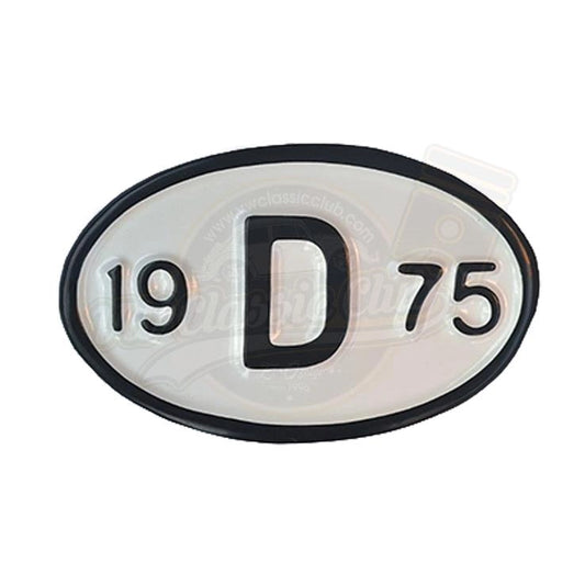 vintage style 1975 rear era license plate metal sign 25 3044 25 3044
