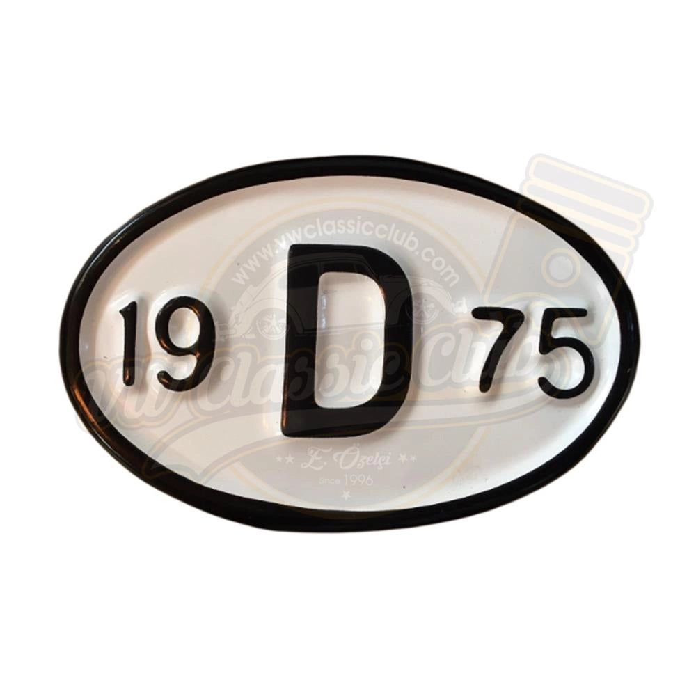 vintage style 1975 rear era license plate metal sign 25 3044 25 3044