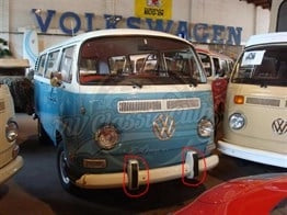 volkswagen t2a bumper guard 1968 1972 211707155b 25 2537