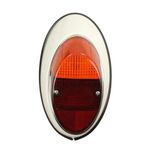 vw beetle 1200 left taillight lens yellow red 1961 1967 3 3077