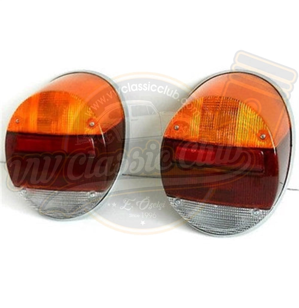 vw beetle 1302 1303 rear tail light assembly set 1972 1976 3 3132 b