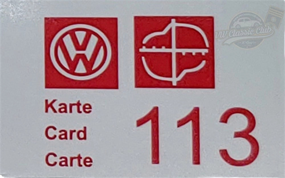 vw classic club 1302 1303 information sticker 1972 1979 2 2025