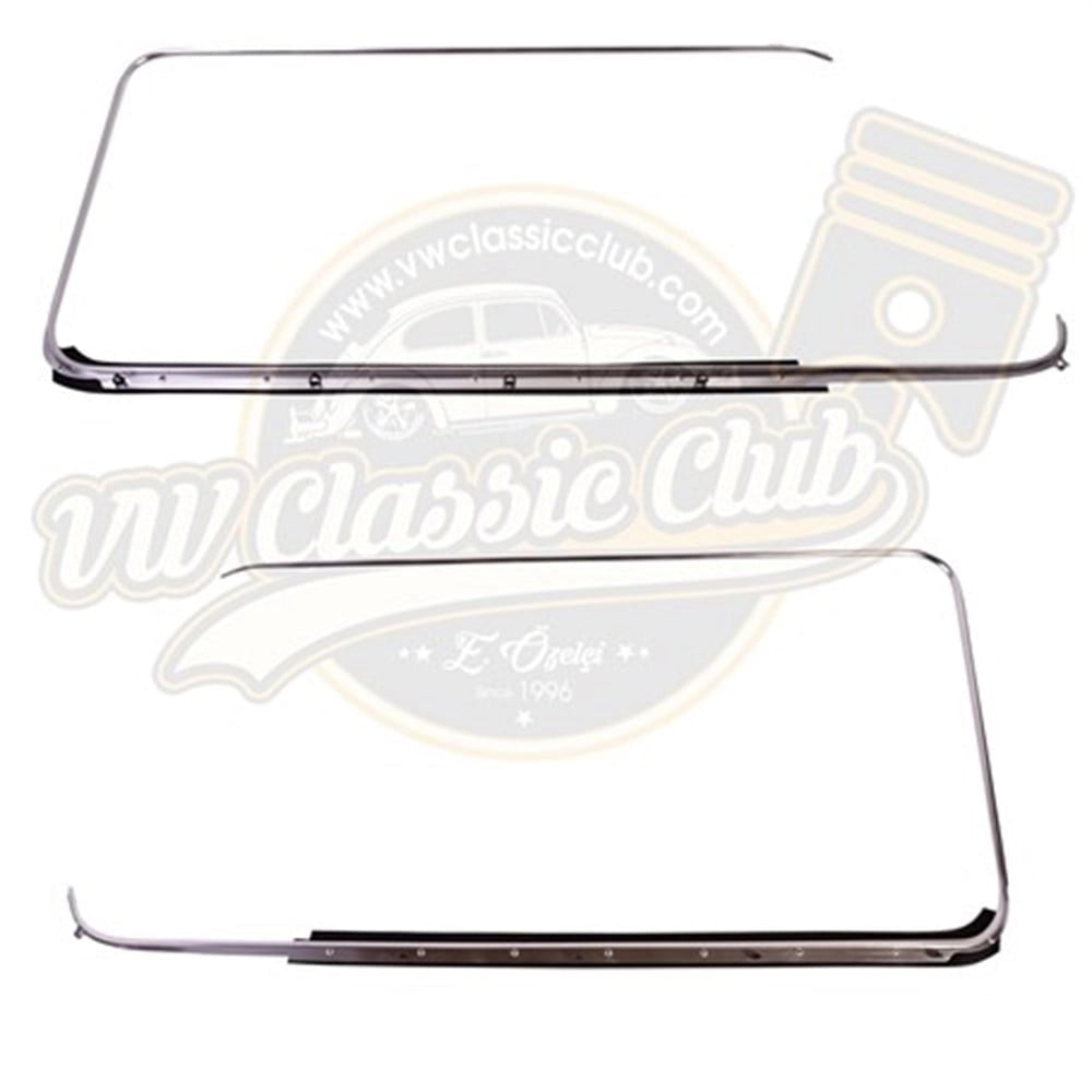 vw t2 chrome window frame trim set right left 1968 1979 25 2522