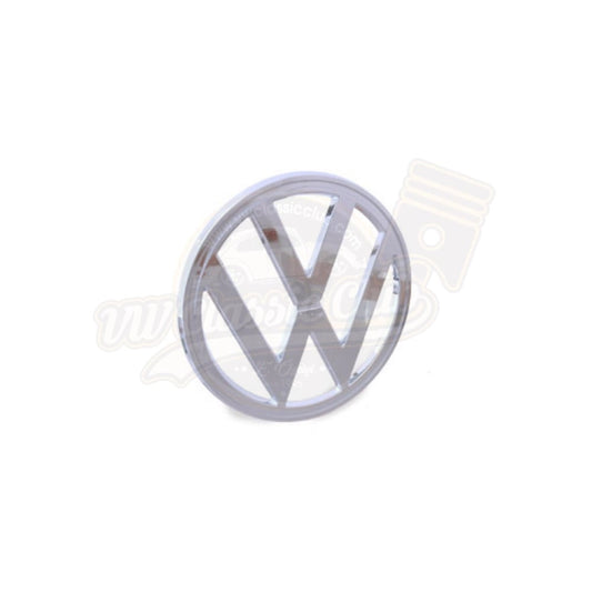 vw t2 front chrome emblem 1972 1979 2 2083