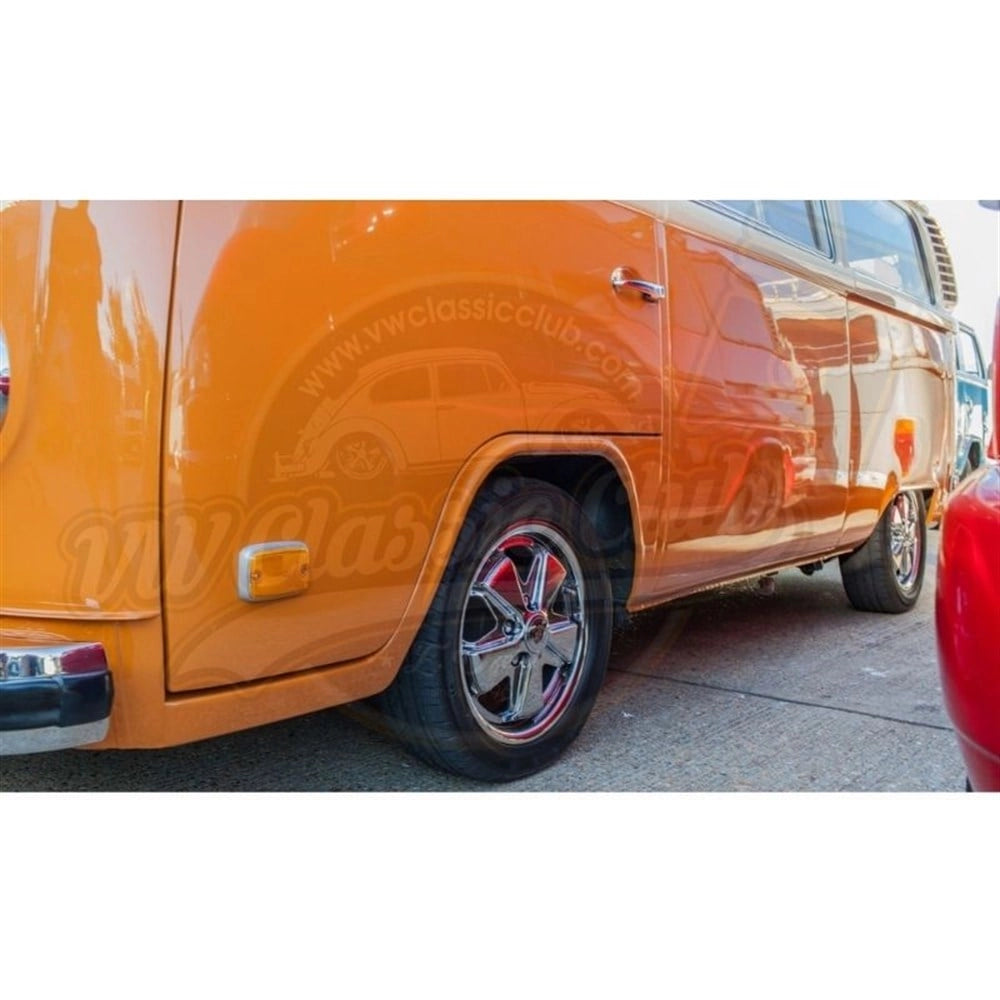 vw t2 rear reflector with grey trim and orange lens 1972 1979 3 3263 s 7235