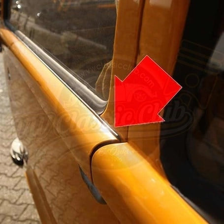 vw t2 sliding door seal side window rubber 1968 1979 25 2602 s 6722
