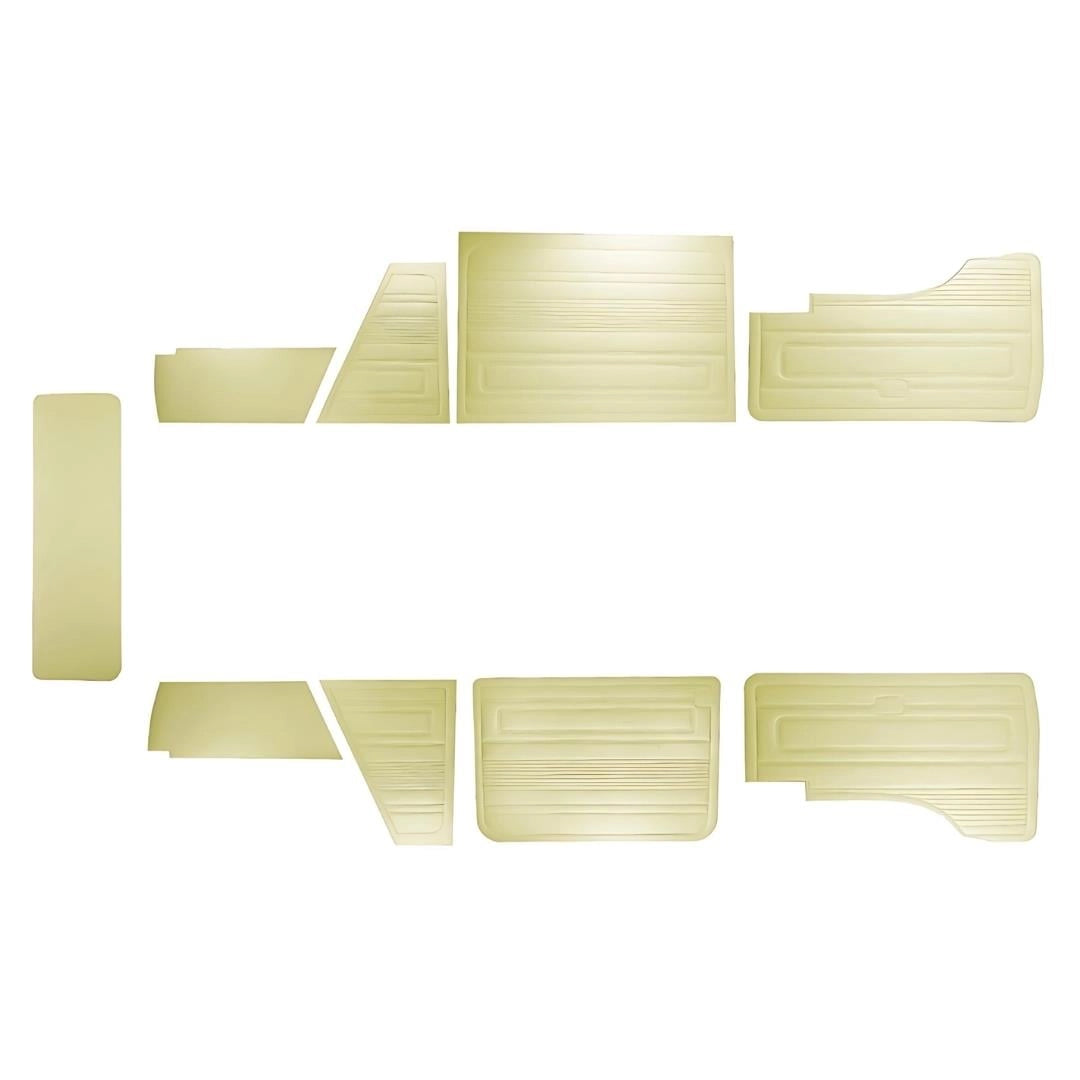 vw t3 interior door panel set cream 9 piece 1980 1989 4 4708
