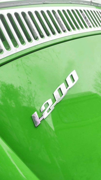 1200 stainless steel script emblem for vw beetle 1960 1965 2 2142