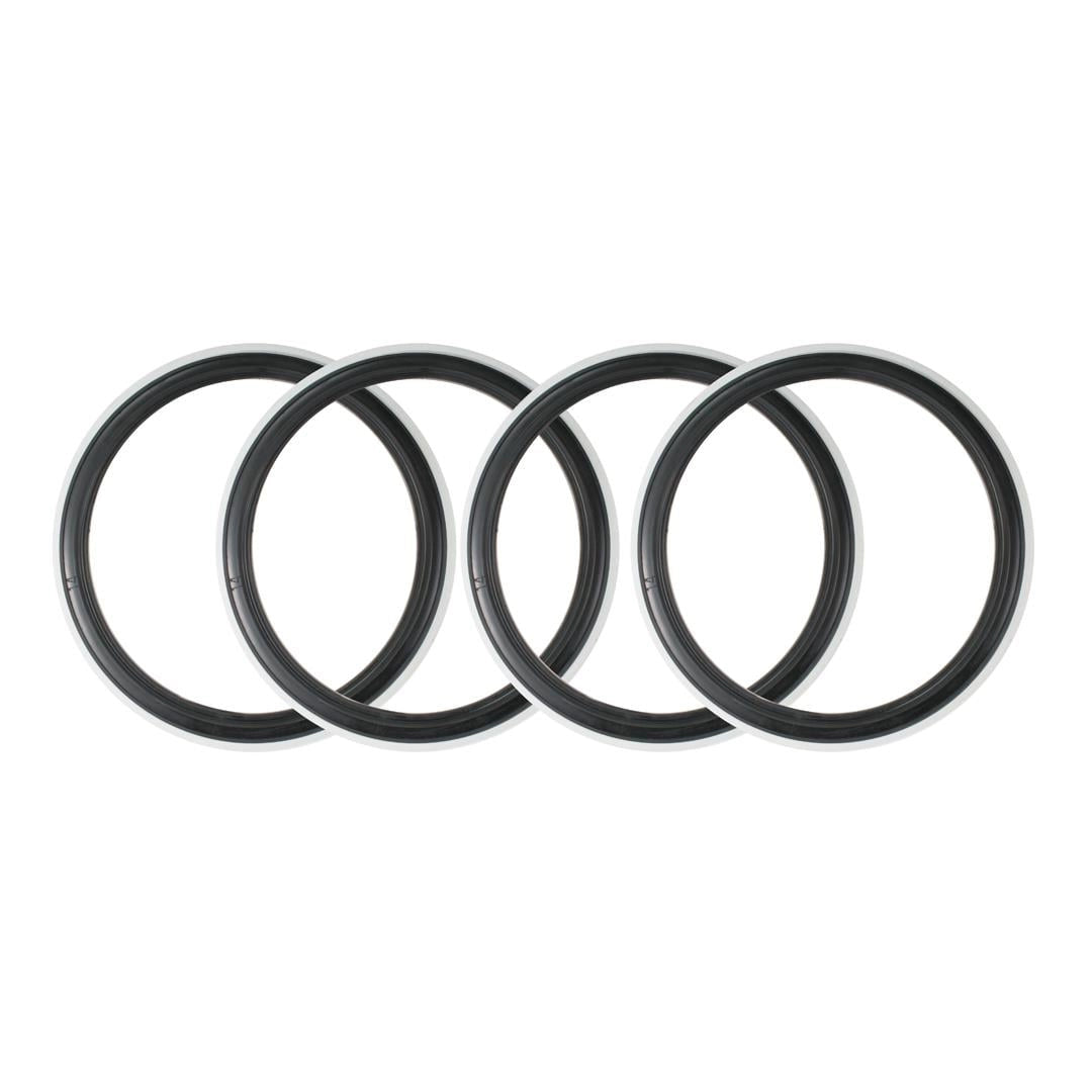 14 inch black and white tire whitewall insert set for vw t1 and t2 7 7029