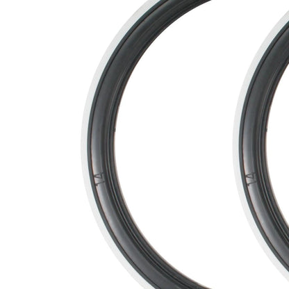 14 inch black and white tire whitewall insert set for vw t1 and t2 7 7029