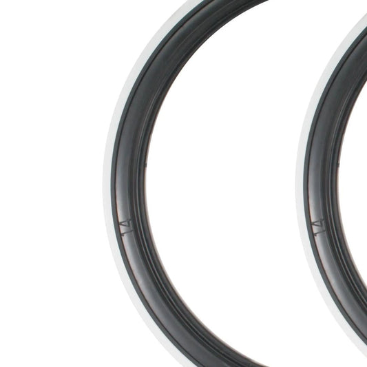 14 inch black and white tire whitewall insert set for vw t1 and t2 7 7029
