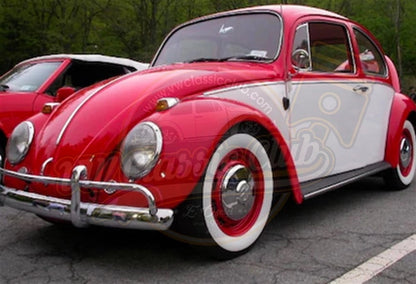 15 inch white wall tire inserts set for classic vw beetle and karmann ghia 7 701