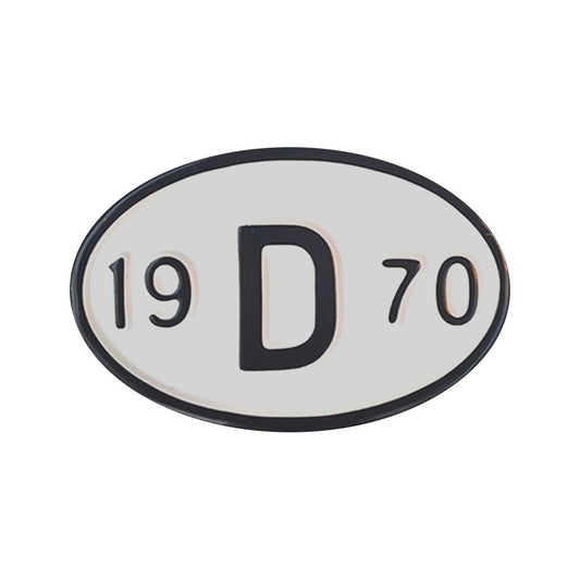 1970 vintage style decorative metal license plate 19d70 25 3039