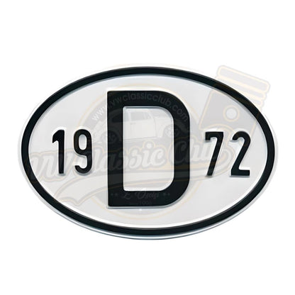 1972 vintage era embossed metal license plate 19d72 25 3041