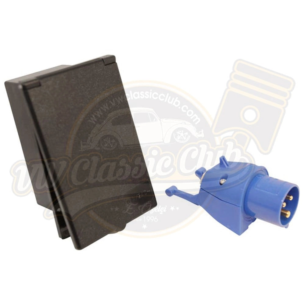 230v 16a external power socket for vw t1 t2 t3 3 3551