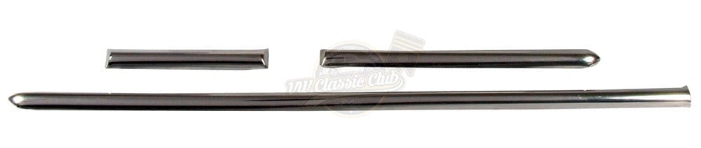 3 piece chrome front trim set for vw beetle 1100 1200 1955 1967 4 4006
